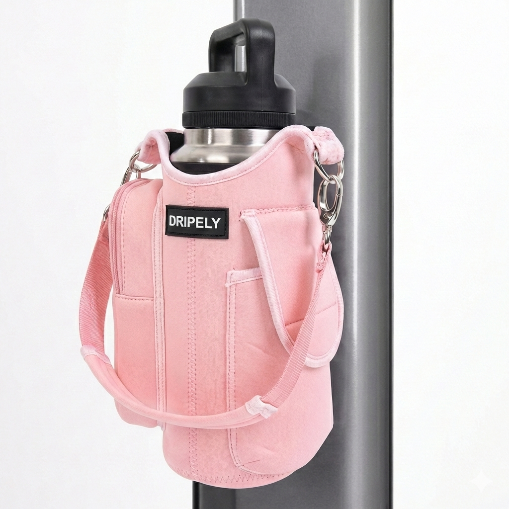 Torba na butelkę z wodą i kieszenią na telefon – uchwyt na ramię do siłowni