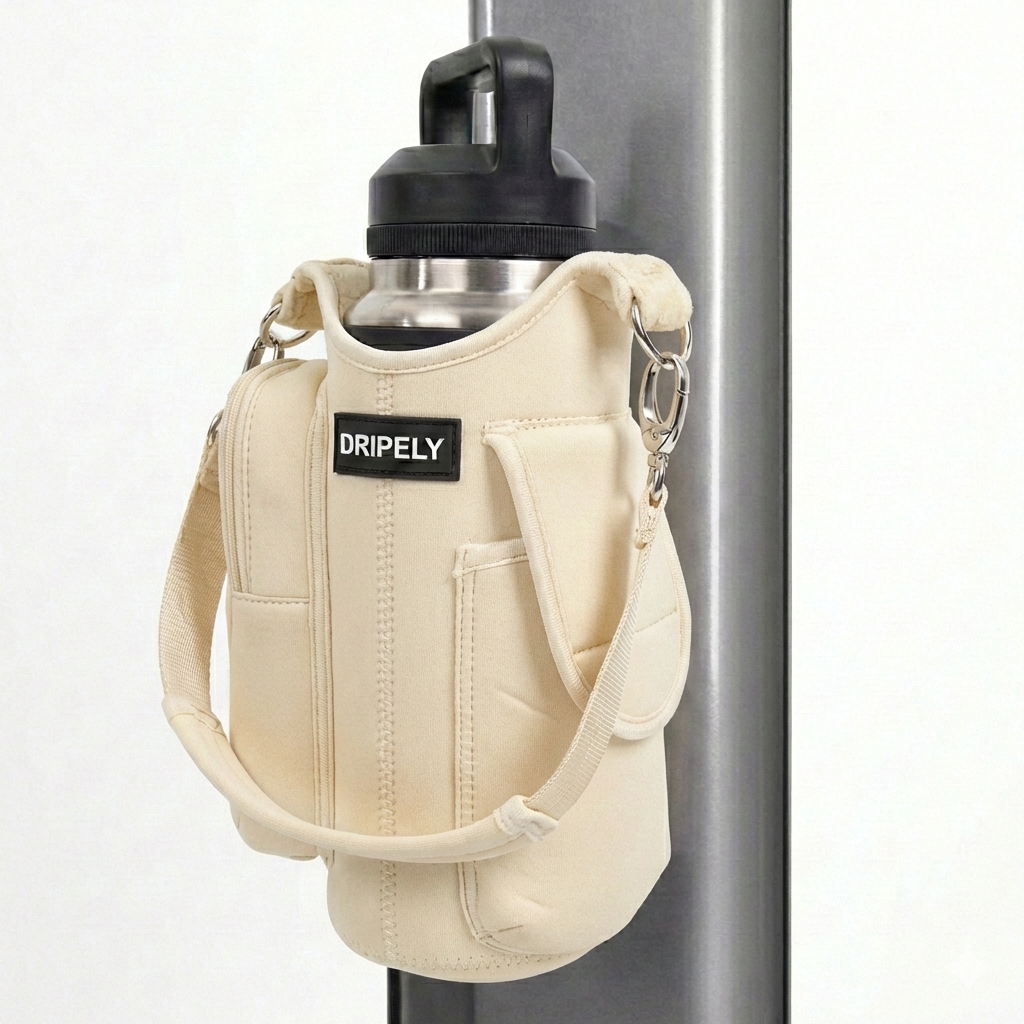 Torba na butelkę z wodą i kieszenią na telefon – uchwyt na ramię do siłowni