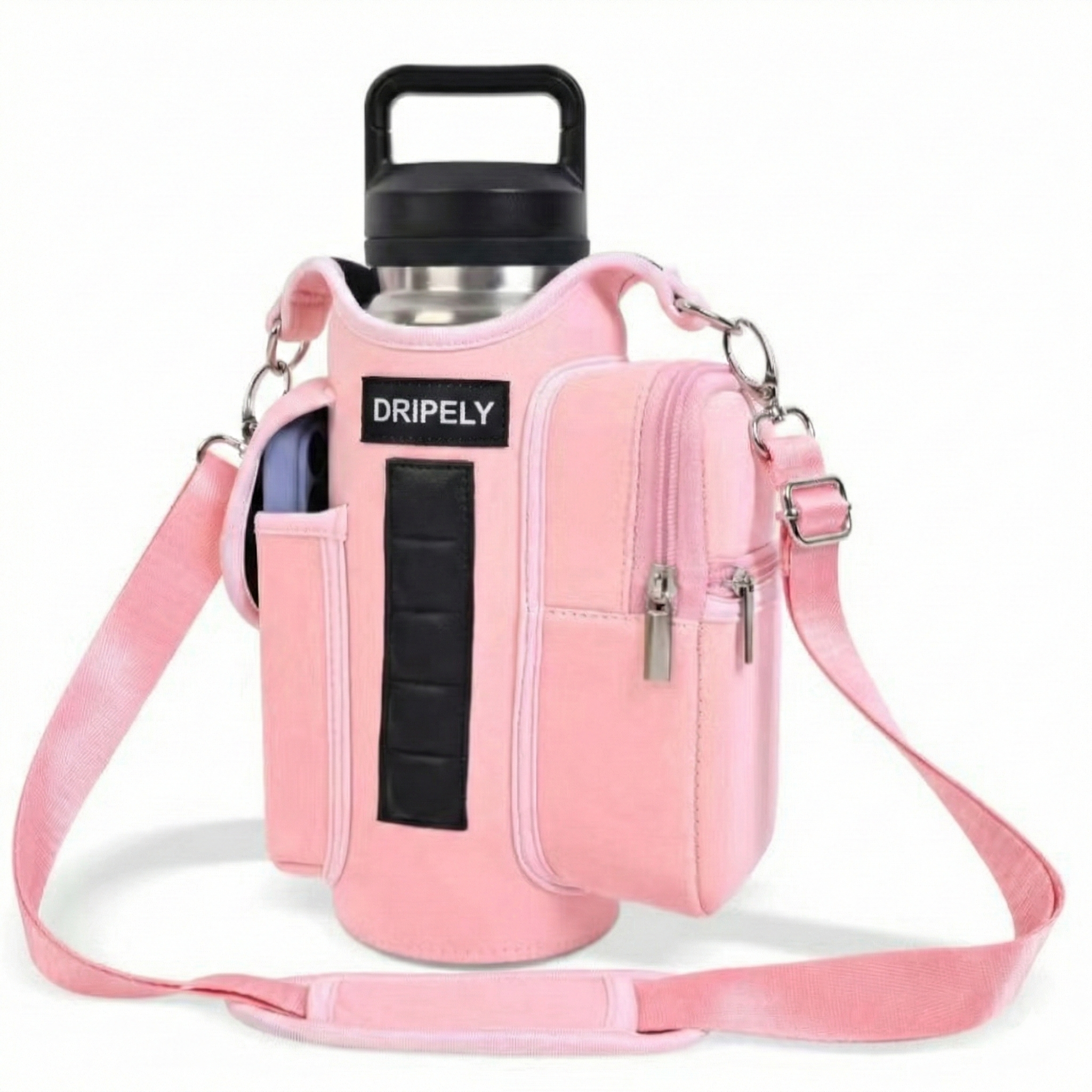 Torba na butelkę z wodą i kieszenią na telefon – uchwyt na ramię do siłowni