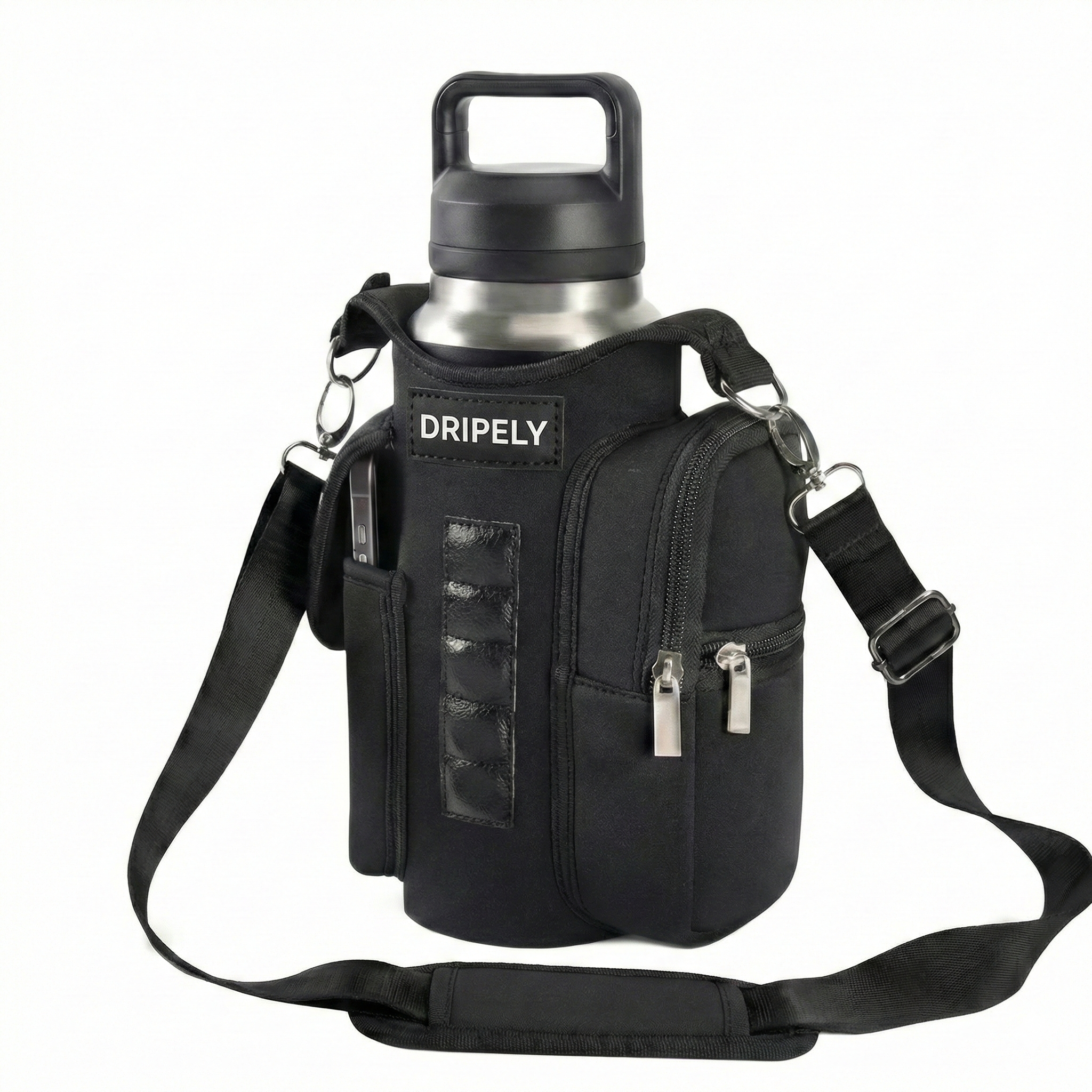 Torba na butelkę z wodą i kieszenią na telefon – uchwyt na ramię do siłowni