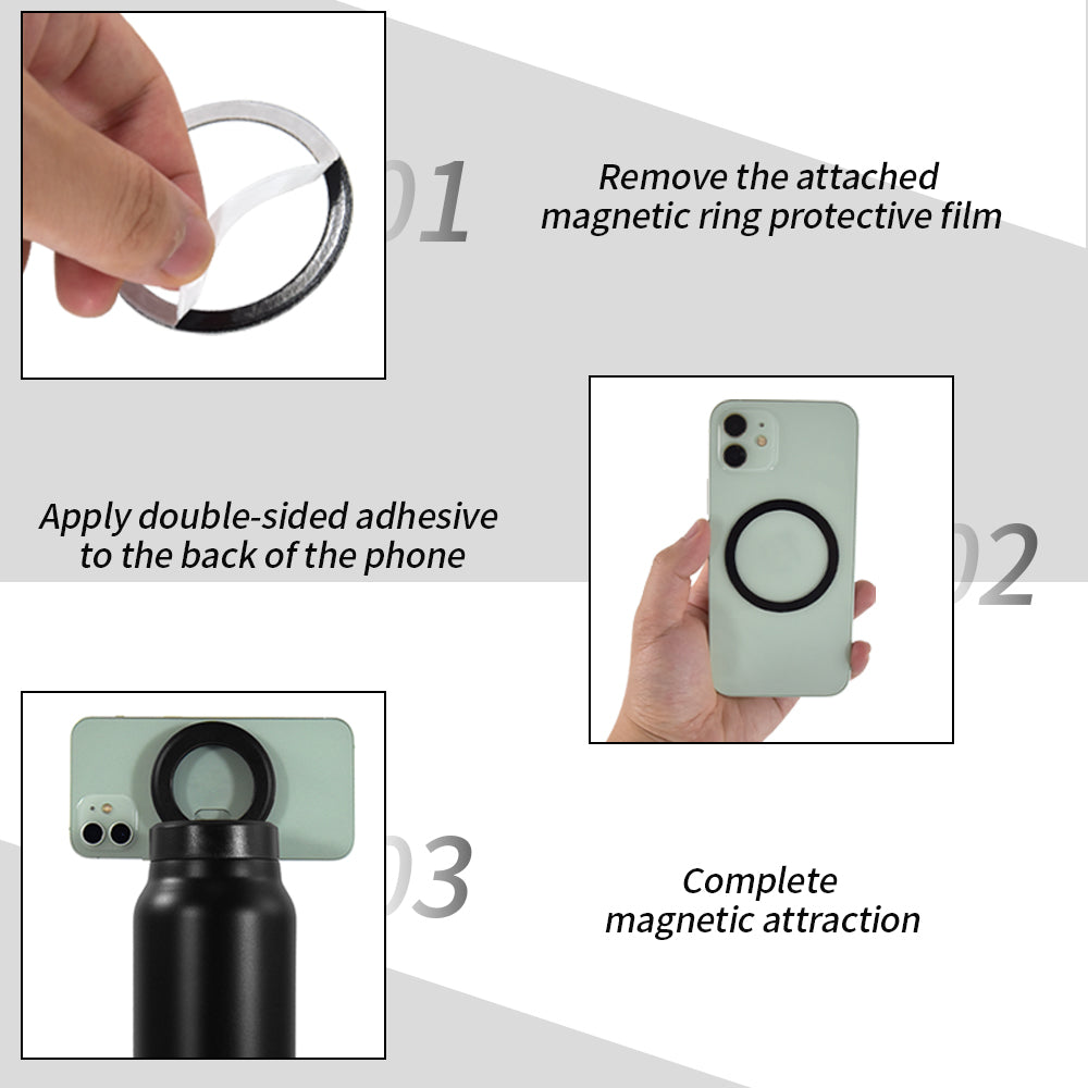 Butelka na wodę MagSafe z magnetycznym uchwytem na telefon – Smart Hydration 710 ml