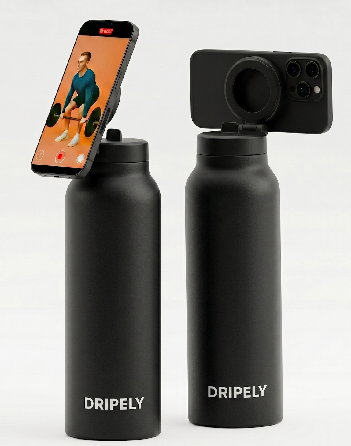 Butelka na wodę MagSafe z magnetycznym uchwytem na telefon – Smart Hydration 710 ml